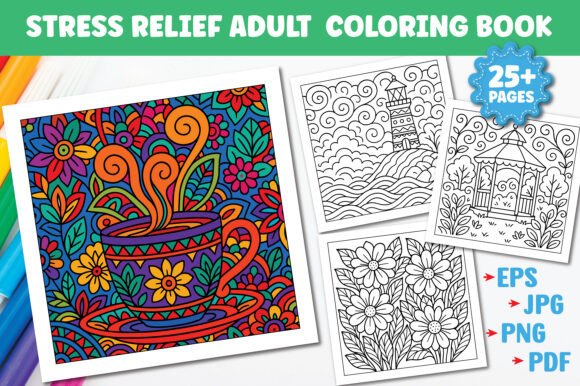 Download Stress Relief Coloring Pages for Adults - Premium Resources