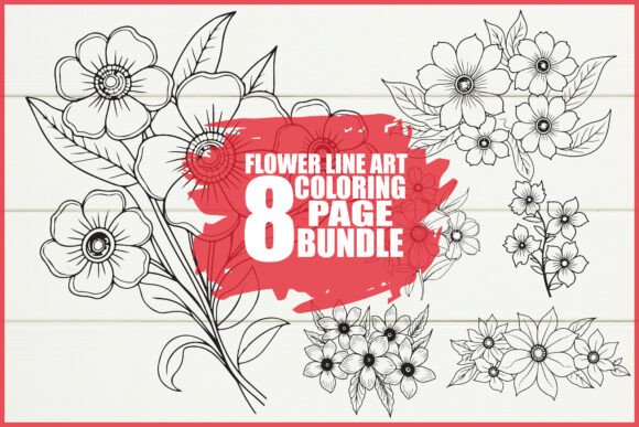 Download Floral Coloring Book for Adults Set - Floral Collection