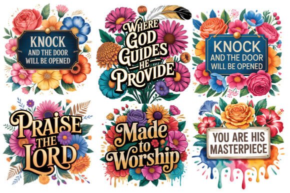 Download Floral Christian PNG Bundle - Floral Collection