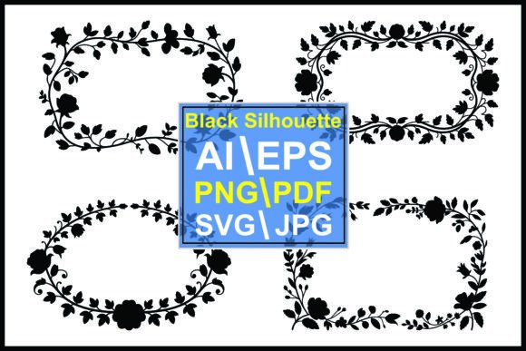 Download Black Floral Frame Borders Flowers - Floral Collection