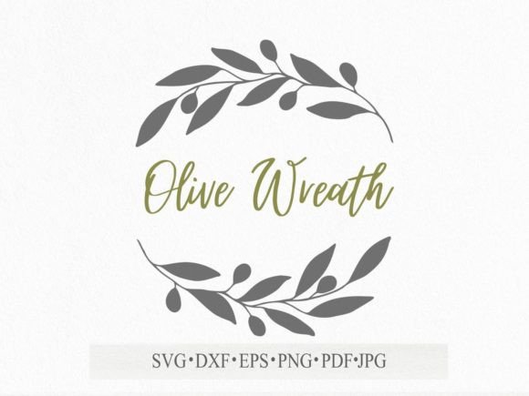 Download Olives Branches Floral Frame Svg File - Floral Collection