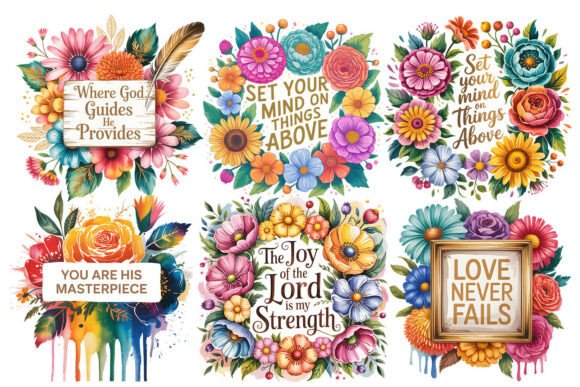 Download Floral Christian PNG Bundle - Floral Collection
