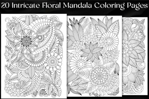 Download Intricate Floral Mandala Coloring Pages - Floral Collection