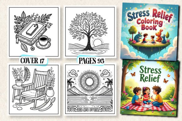 Download Bold &amp; Easy Stress Relief Coloring Book - Premium Resources