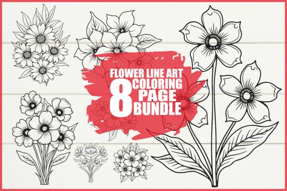 Download Floral Coloring Book for Adults Set - Floral Collection