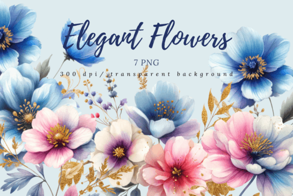 Download Watercolor Floral, Abstract Flowers - Floral Collection
