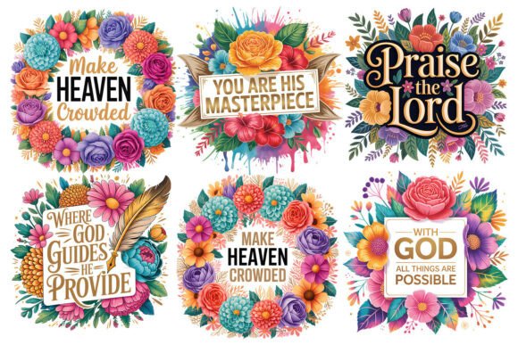 Download Floral Christian PNG Bundle - Floral Collection