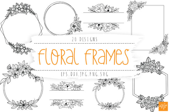 Download Floral Frame SVG Bundle Wedding Frames - Floral Collection