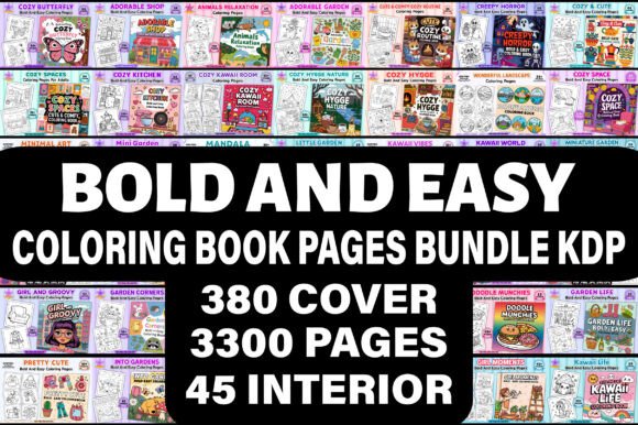 Download BOLD and EASY COLORING BOOK BUNDLE&nbsp; - Easy coloring book Collection