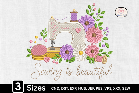 Download Quilting Floral Sewing Machine - Floral Collection