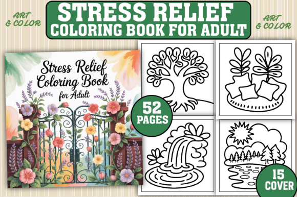 Download 52 Stress Relief Coloring Pages - Premium Resources