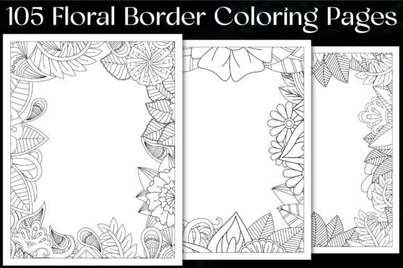 Download Floral Border Coloring Pages - Floral Collection